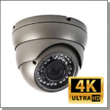 Купольная 4K (8MP) AHD (TVI, CVI) камера наблюдения «KDM 14-A8» с микрофоном